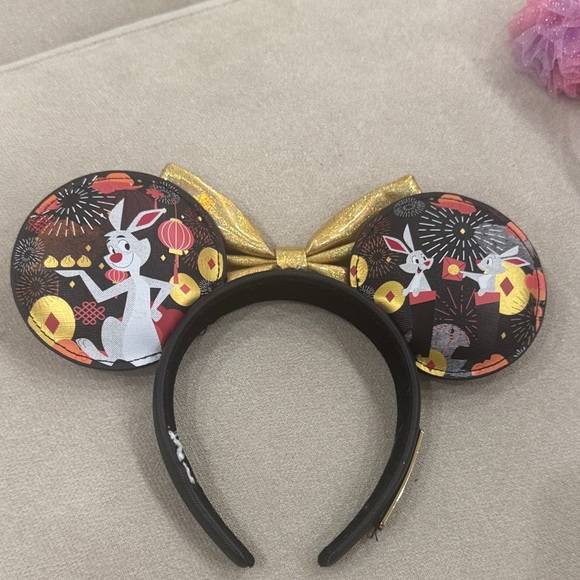 Disney Gold and Pink Mouse Ear Headbands - Picture 8 of 12